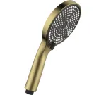 Mango de ducha A3 jets de Genebre.  Brushed PVD gold.